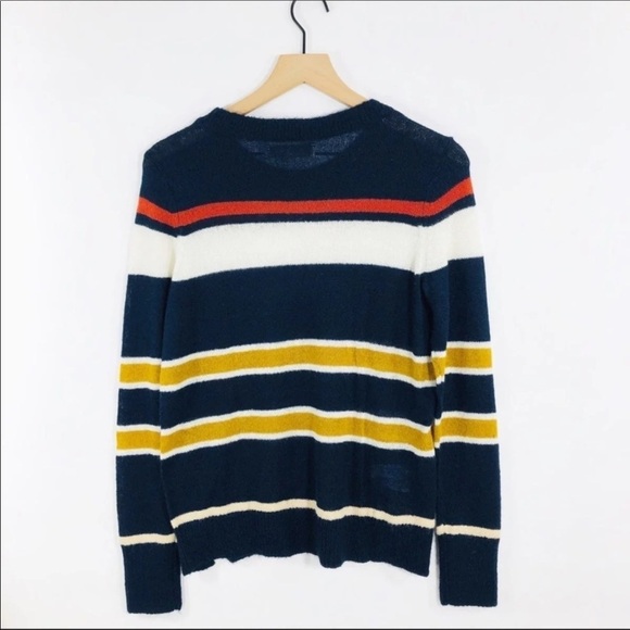 Loft🔥SALE🔥 navy stripe sweater.medium petite NWT - Picture 3 of 6